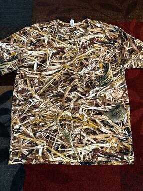 Code Five Cowboy Camo T-Shirt Size XL Hay Bale Print Brown